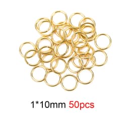 50 100pcs PVD Never Fade Stainless Steel Open Jump Rings 4 5 6 8 10 mm Split Rings Connectors For Diy Jewelry Making Supplies