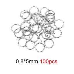 50 100pcs PVD Never Fade Stainless Steel Open Jump Rings 4 5 6 8 10 mm Split Rings Connectors For Diy Jewelry Making Supplies