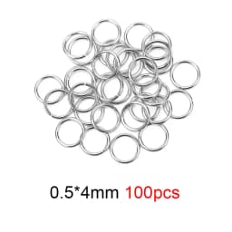 50 100pcs PVD Never Fade Stainless Steel Open Jump Rings 4 5 6 8 10 mm Split Rings Connectors For Diy Jewelry Making Supplies