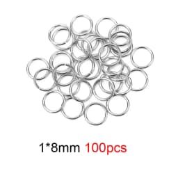 50 100pcs PVD Never Fade Stainless Steel Open Jump Rings 4 5 6 8 10 mm Split Rings Connectors For Diy Jewelry Making Supplies