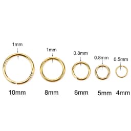 50 100pcs PVD Never Fade Stainless Steel Open Jump Rings 4 5 6 8 10 mm Split Rings Connectors For Diy Jewelry Making Supplies