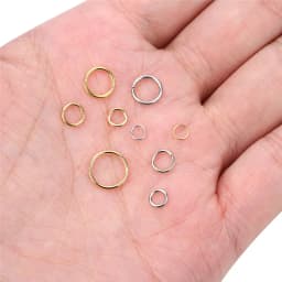 50 100pcs PVD Never Fade Stainless Steel Open Jump Rings 4 5 6 8 10 mm Split Rings Connectors For Diy Jewelry Making Supplies