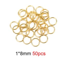 50 100pcs PVD Never Fade Stainless Steel Open Jump Rings 4 5 6 8 10 mm Split Rings Connectors For Diy Jewelry Making Supplies
