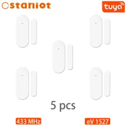 Staniot 433Mhz Smart Wireless Door and Window Detectors Home Alarm System Automatic Sensor Door Opening/Closing Code