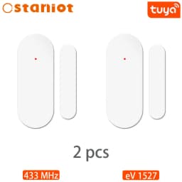 Staniot 433Mhz Smart Wireless Door and Window Detectors Home Alarm System Automatic Sensor Door Opening/Closing Code