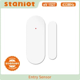 Staniot 433Mhz Smart Wireless Door and Window Detectors Home Alarm System Automatic Sensor Door Opening/Closing Code