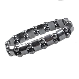 Man Woman Natural Stone Beads Tiger's Eye Hematite Charm Bracelets Men Tiger Eye & Hematite Energy Stone Bracelets Yoga Bangle