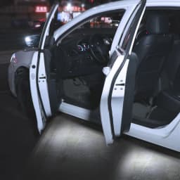 Car Led Welcome Light Magnetic Control USB Charging Auto Open Door Safe Anti-collision Signal Lamp