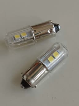 2PCS BA9S T4W LED Car Light Bulb T2W T3W H5W Interior Car LED License Plate Light DC12V 12913 12910 12929 BA9 57 756 1816 1891