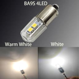 2PCS BA9S T4W LED Car Light Bulb T2W T3W H5W Interior Car LED License Plate Light DC12V 12913 12910 12929 BA9 57 756 1816 1891