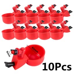 Chicken Feeder Poultry Feeding Supplies DIY Rain Proof Poultry Feeder Port Gravity Feed Kit For Buckets Barrels Bins Troughs