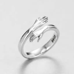 Korean New Exquisite Crystal Temperament Ring Sweet French Elegant Flower Opening Ring Female Jewelry