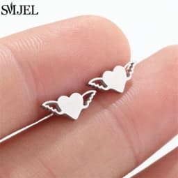Fashion Stainless Steel Piercing Stud Earrings for Women Leaves Boots Star Cactus Music Small Earings Girls Cartilage Ear Studs