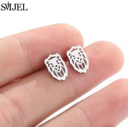 Fashion Stainless Steel Piercing Stud Earrings for Women Leaves Boots Star Cactus Music Small Earings Girls Cartilage Ear Studs