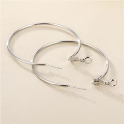 40-80mm Exaggerated Big Smooth Circle Hoop Earrings for Women Aros Simple Round Loop Ear Wedding Jewelry Brincos Cool Gift