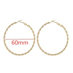 40-80mm Exaggerated Big Smooth Circle Hoop Earrings for Women Aros Simple Round Loop Ear Wedding Jewelry Brincos Cool Gift