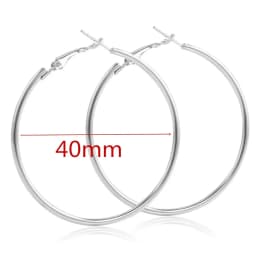 40-80mm Exaggerated Big Smooth Circle Hoop Earrings for Women Aros Simple Round Loop Ear Wedding Jewelry Brincos Cool Gift