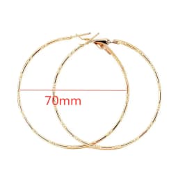 40-80mm Exaggerated Big Smooth Circle Hoop Earrings for Women Aros Simple Round Loop Ear Wedding Jewelry Brincos Cool Gift