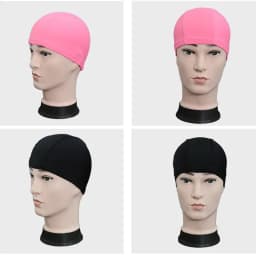 Ultra Thin Bathing Caps Free Size Comfortable Swimming Caps For Men Women Elastic Nylon Ear Protection Long Hair Swimming Hat