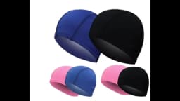 Ultra Thin Bathing Caps Free Size Comfortable Swimming Caps For Men Women Elastic Nylon Ear Protection Long Hair Swimming Hat