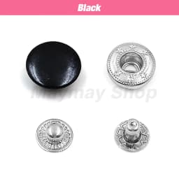 50set Snaps Button Metal Snap Fasteners Press Studs Kit Optional 4 Installation Tools For Clothes Garment Bag Shoes Leathercraft