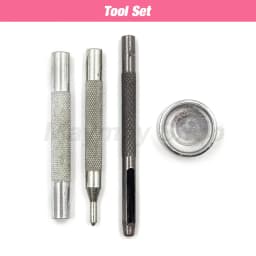 50set Snaps Button Metal Snap Fasteners Press Studs Kit Optional 4 Installation Tools For Clothes Garment Bag Shoes Leathercraft