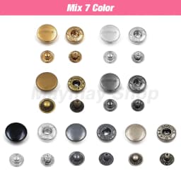 50set Snaps Button Metal Snap Fasteners Press Studs Kit Optional 4 Installation Tools For Clothes Garment Bag Shoes Leathercraft