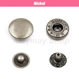 50set Snaps Button Metal Snap Fasteners Press Studs Kit Optional 4 Installation Tools For Clothes Garment Bag Shoes Leathercraft