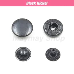 50set Snaps Button Metal Snap Fasteners Press Studs Kit Optional 4 Installation Tools For Clothes Garment Bag Shoes Leathercraft