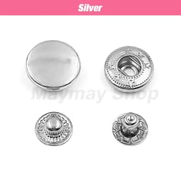 50set Snaps Button Metal Snap Fasteners Press Studs Kit Optional 4 Installation Tools For Clothes Garment Bag Shoes Leathercraft