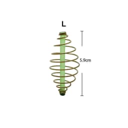 10Pcs 33/45/55mm Fishing Bait Cage Spring Lure Inline Hanging Tackle Stainless Steel Fishing Feeder Trap Basket Feeder Holder