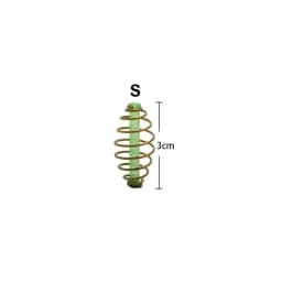 10Pcs 33/45/55mm Fishing Bait Cage Spring Lure Inline Hanging Tackle Stainless Steel Fishing Feeder Trap Basket Feeder Holder