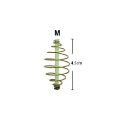 10Pcs 33/45/55mm Fishing Bait Cage Spring Lure Inline Hanging Tackle Stainless Steel Fishing Feeder Trap Basket Feeder Holder