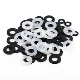 50/100 X M2 M2.5 M3 M4 M5 M6 M8 M10 M12 White Black Plastic Nylon Flat Washer Plane Spacer Insulation Gasket Ring For Screw Bolt