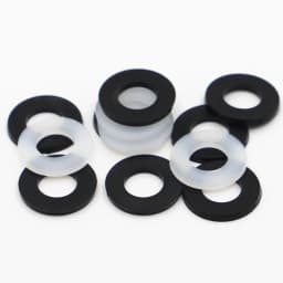 50/100 X M2 M2.5 M3 M4 M5 M6 M8 M10 M12 White Black Plastic Nylon Flat Washer Plane Spacer Insulation Gasket Ring For Screw Bolt