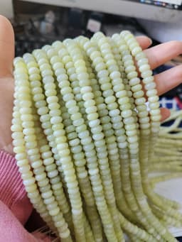 5*8mm Rondelle Stone Beads Chalcedony Natural Jaspers Abacus Beads Jades Loose Beads for Jewelry Making Bracelet DIY Necklace