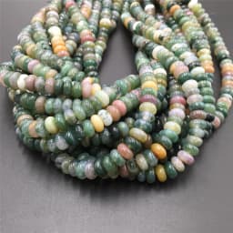 5*8mm Rondelle Stone Beads Chalcedony Natural Jaspers Abacus Beads Jades Loose Beads for Jewelry Making Bracelet DIY Necklace