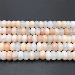 5*8mm Rondelle Stone Beads Chalcedony Natural Jaspers Abacus Beads Jades Loose Beads for Jewelry Making Bracelet DIY Necklace