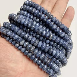 5*8mm Rondelle Stone Beads Chalcedony Natural Jaspers Abacus Beads Jades Loose Beads for Jewelry Making Bracelet DIY Necklace