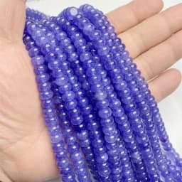 5*8mm Rondelle Stone Beads Chalcedony Natural Jaspers Abacus Beads Jades Loose Beads for Jewelry Making Bracelet DIY Necklace