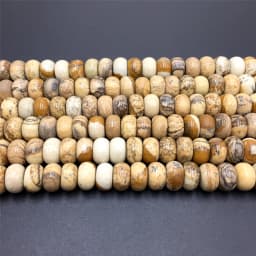 5*8mm Rondelle Stone Beads Chalcedony Natural Jaspers Abacus Beads Jades Loose Beads for Jewelry Making Bracelet DIY Necklace