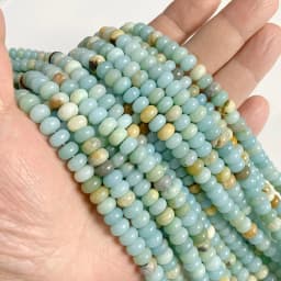 5*8mm Rondelle Stone Beads Chalcedony Natural Jaspers Abacus Beads Jades Loose Beads for Jewelry Making Bracelet DIY Necklace