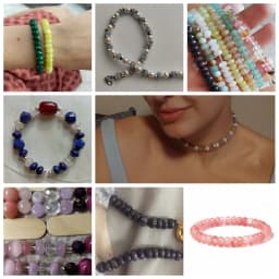 5*8mm Rondelle Stone Beads Chalcedony Natural Jaspers Abacus Beads Jades Loose Beads for Jewelry Making Bracelet DIY Necklace