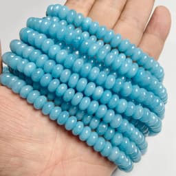 5*8mm Rondelle Stone Beads Chalcedony Natural Jaspers Abacus Beads Jades Loose Beads for Jewelry Making Bracelet DIY Necklace
