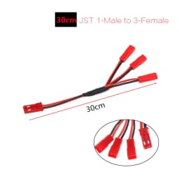 1PCS JST Plug Y Cable Male to 2-Female(10cm/15cm/30cm)22AWG Wire for DIY RC Lipo/NiMh Battery Connection