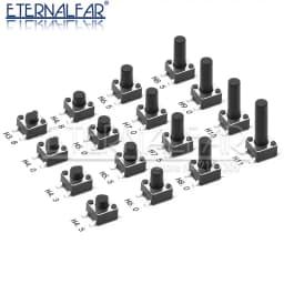 Tact Push Button Switch 12V Copper 4PIN DIP2 SMD Micro Switch 6X6X5 4.3 5 5.5 6 7 8 9 10 11 12 13 15MM TV Toys Home Use Button