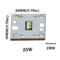 10pcs Lamp 5W 10W 15W 20W 25W High Power LED Light Super Bright 6500K LED Beads PCB Tube For Automotive Headlights DIY
