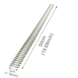 Evemodel 1pc/2pcs/5pcs Model Train 1:87 Railroad Cupronickel Tracks Flexible Rail Code 100 with Sleeper HO Scale 50cm HP17HO