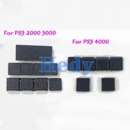 2sets Rubber Feet Full Set Dust Plug Cover Screw Plastic Plug Feet Cover For PS3 Slim 2000 3000 4000 Console