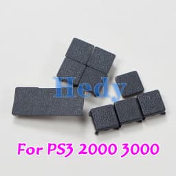 2sets Rubber Feet Full Set Dust Plug Cover Screw Plastic Plug Feet Cover For PS3 Slim 2000 3000 4000 Console